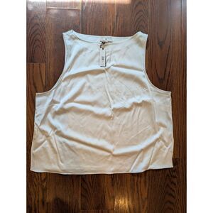 Banana Republic New BR Silver Tank Top XXL Officewear Business Career